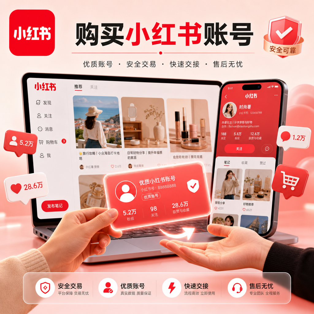 买小红书号全攻略：2026年最靠谱的购买渠道与避坑指南